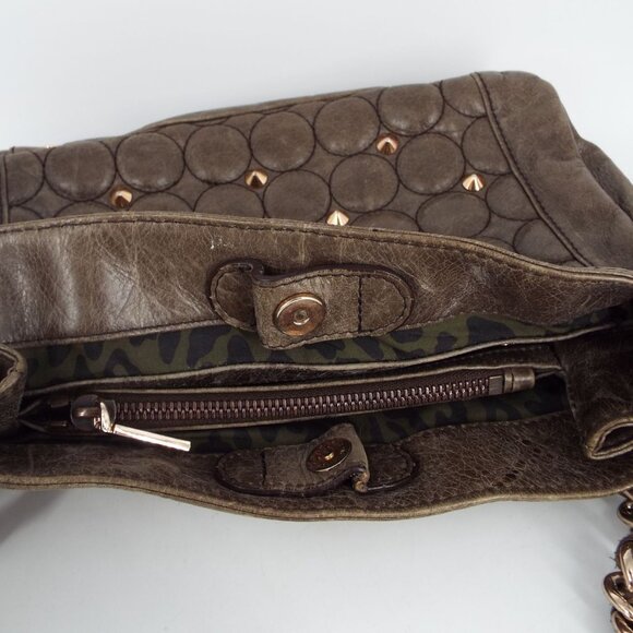 Rebecca Minkoff Quilted Studded Chain Strap Distressed Leather Shoulder Bag main image 7